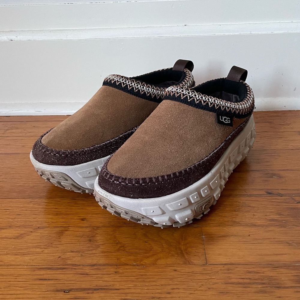 UGG Brown and Tan Mules